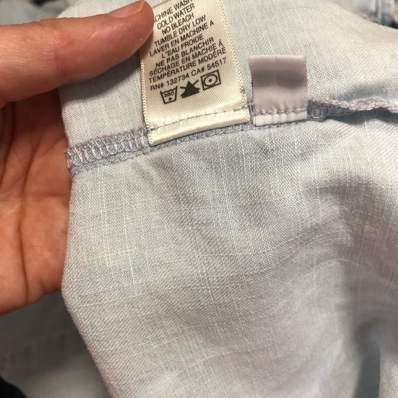 Cloth & Stone Chambray Dress with back cut out L - Picture 4 of 5